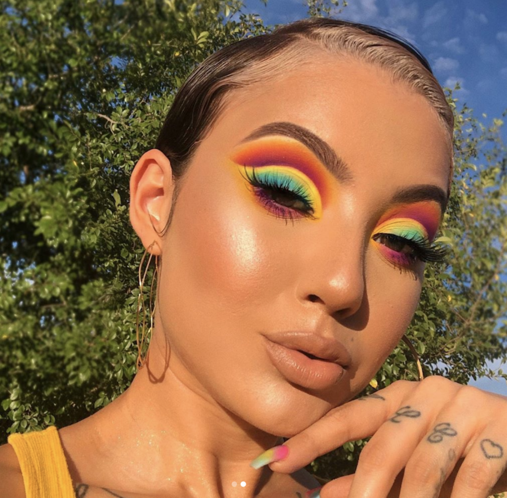 rainbow makeup